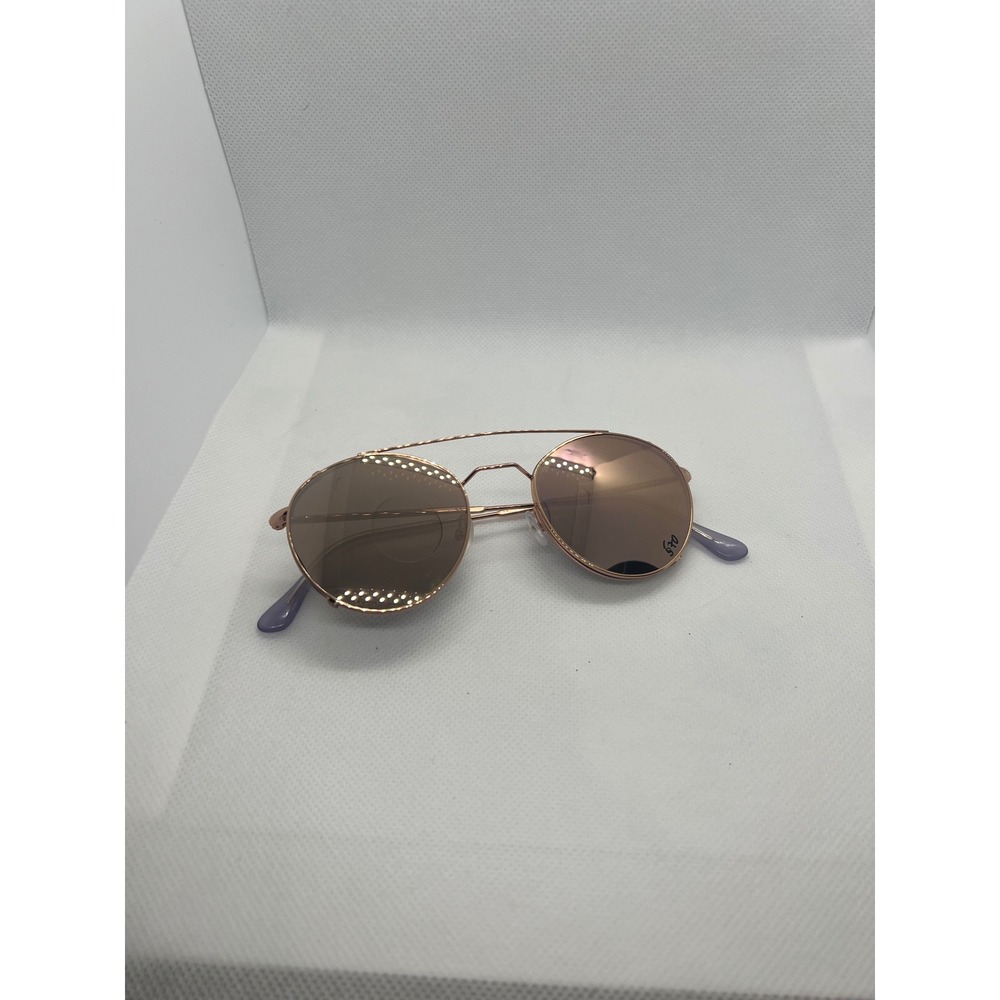 Andy Wolf Handmade in France Rose Gold‎ Round Mirrored Sunglasses